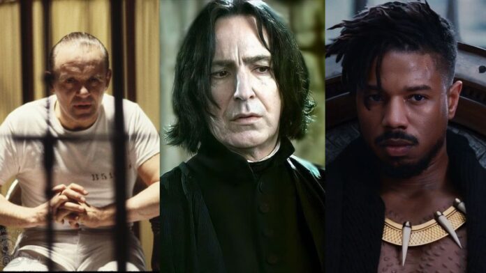 Hannibal Lecter, Severus Snape, Eric Killmonger (Image: Orion Pictures, Warner Bros. Pictures, Walt Disney Studios)