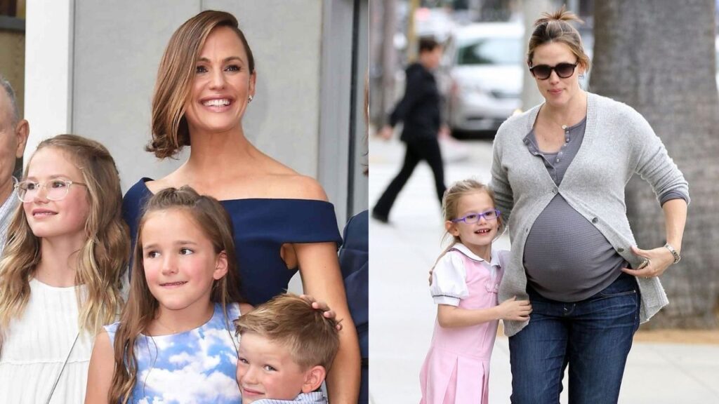 Jennifer Garner with her children