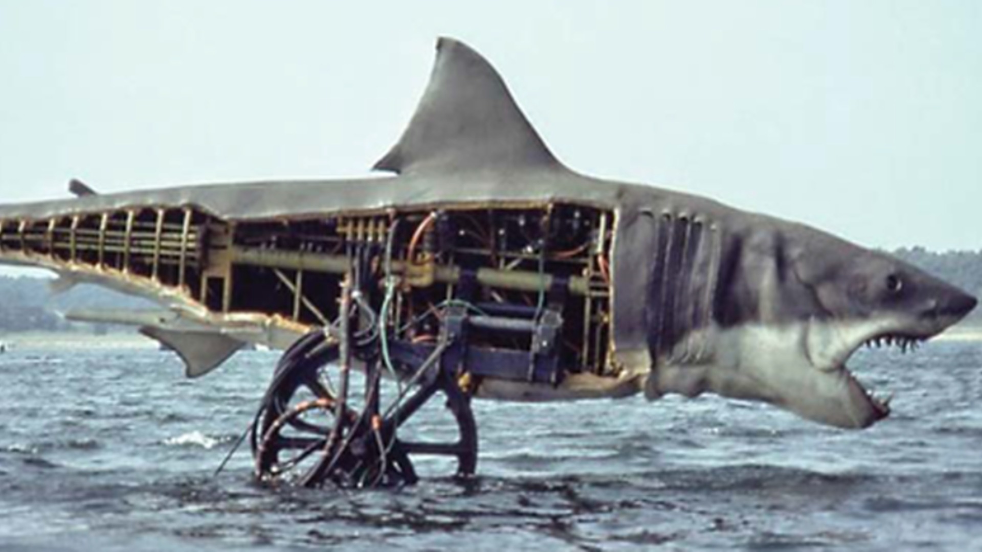 2. The mechanical shark was a nightmare that improved the movie