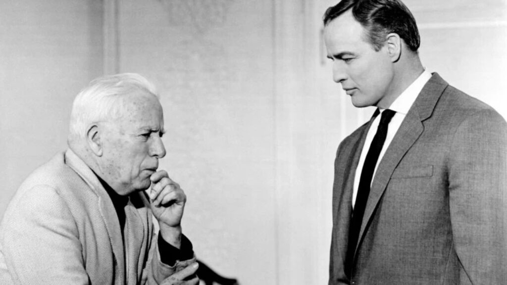 Marlon Brando and Charlie Chaplin (Image: Charlie Chaplin Archive)
