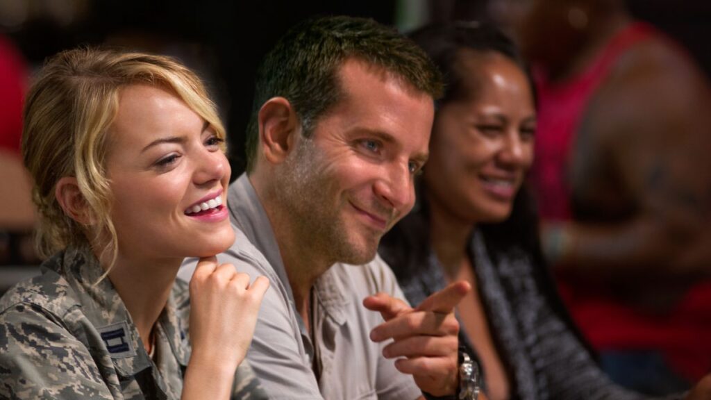 Bradley Cooper and Emma Stone in Aloha (2015) (Image: 20th Century Fox)