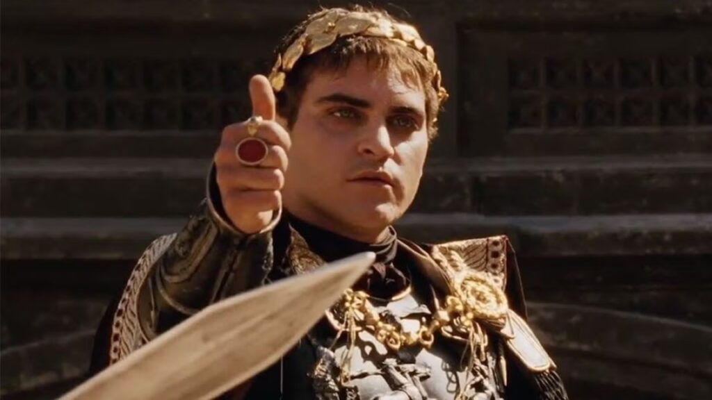 Joaquin Phoenix in 'Gladiator' (Image: DreamWorks Distribution)