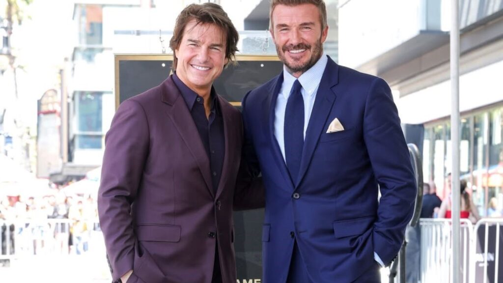 David Beckham and Tom Cruise
