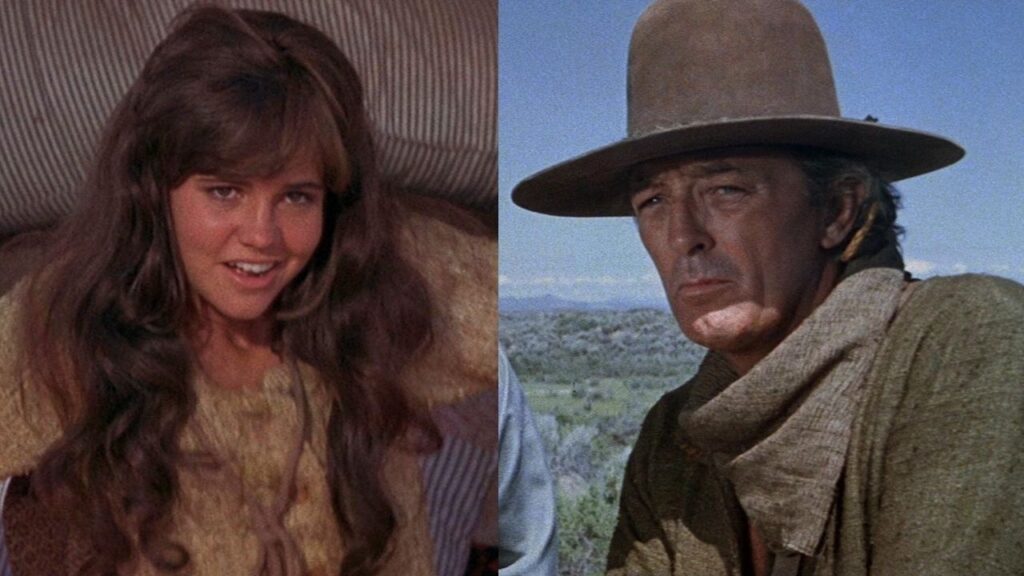 Sally Field and Robert Mitchum in 'The Way West'