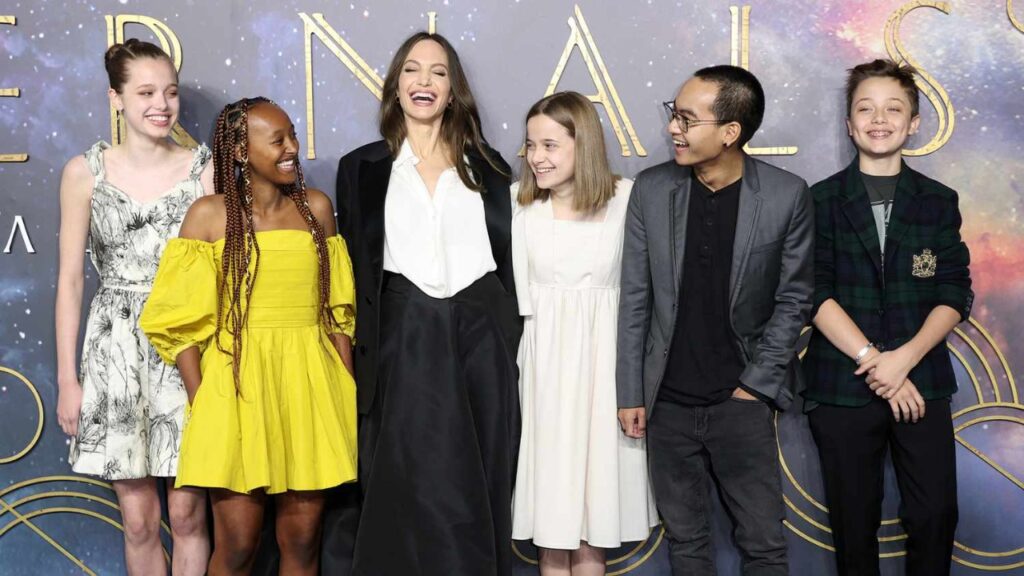 Angelina Jolie with her kids (Image: People Magazine)