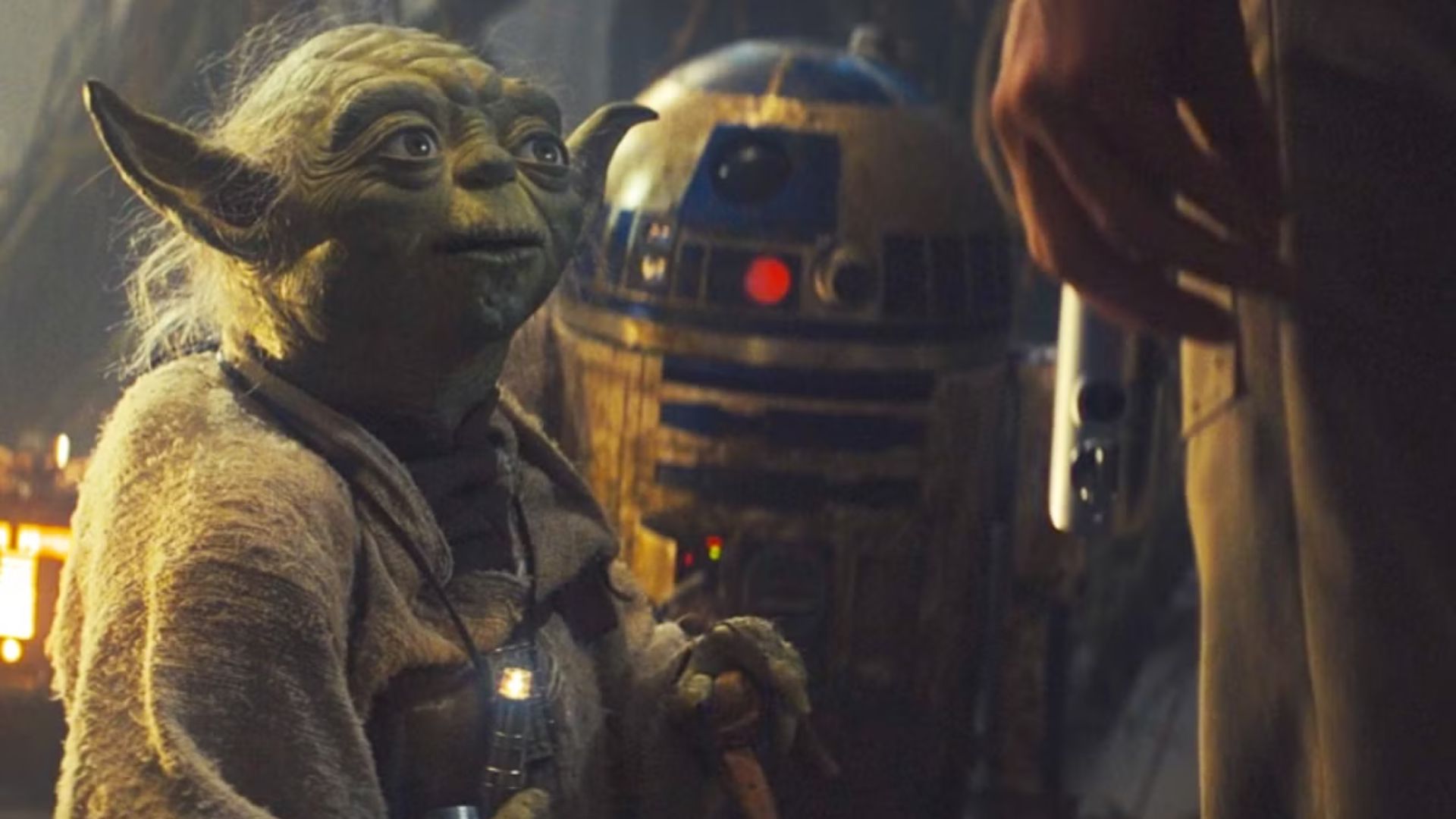 8. Yoda and R2-D2’s Tug-of-War (The Empire Strikes Back)