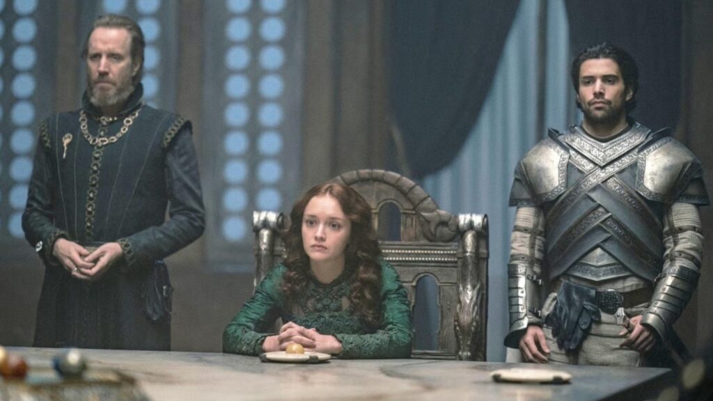 Otto, Alicent and Criston in 'House of the Dragon'