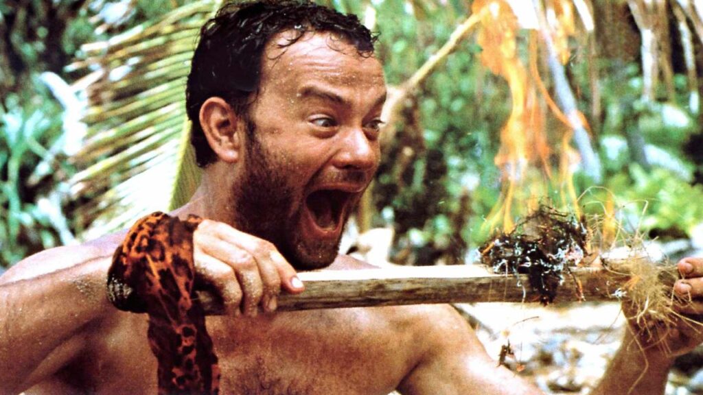 Tom Hanks in 'Cast Away' (Image: 20th Century Fox)