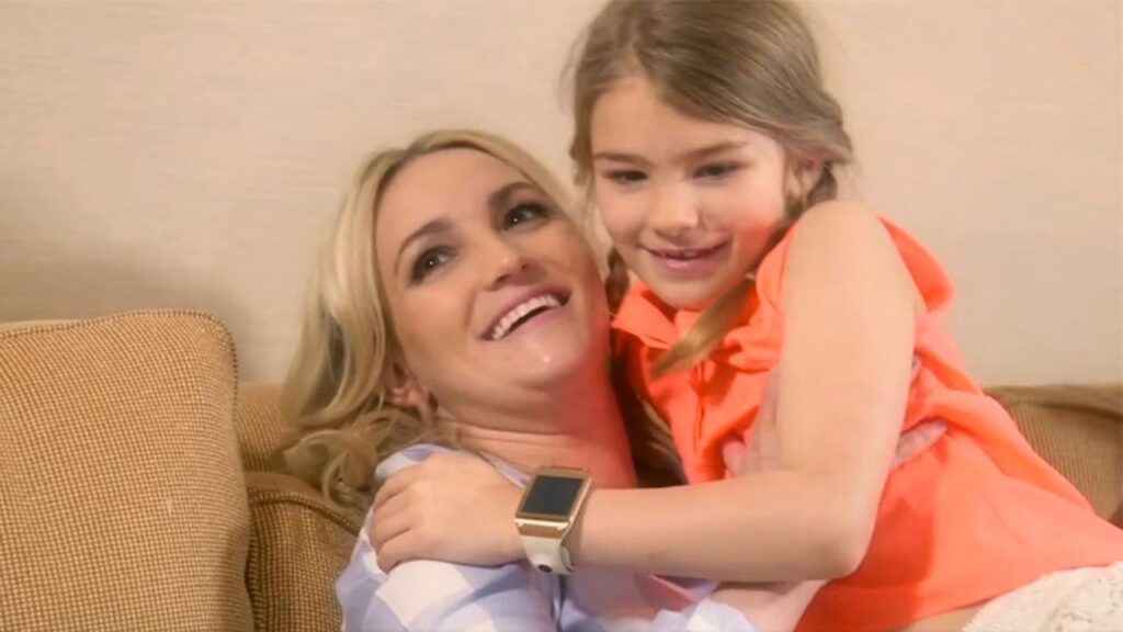 Jamie Lynn Spears with her daughter