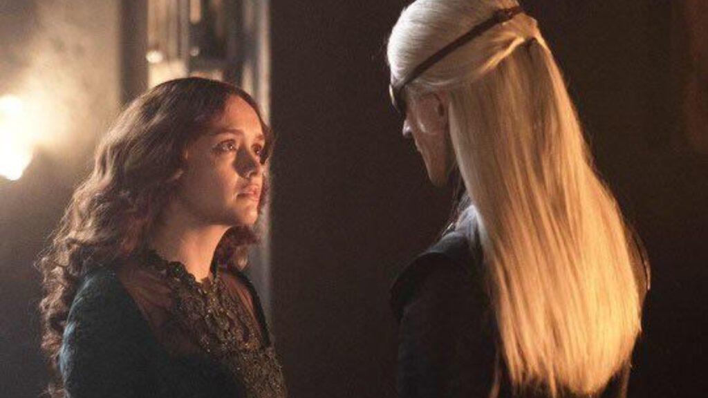 Aemond and Alicent in 'House of the Dragon' (Image: HBO)