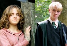 Emma Watson and Tom Felton in 'Harry Potter and the Prisoner of Azkaban' (2004) (Image: Warner Bros. Pictures)