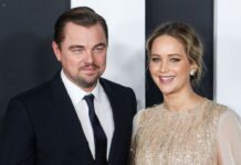 Leonardo DiCaprio and Jennifer Lawrence