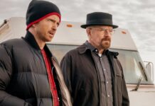 Aaron Paul and Bryan Cranston in 'Breaking Bad' (Image: AMC)