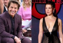 Millie Bobby Brown and Tom Cruise