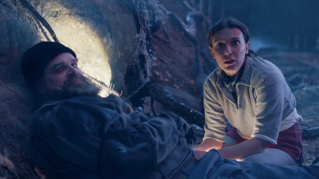 Millie Bobby Brown and David Harbour in Stranger Things (Image: Netflix)