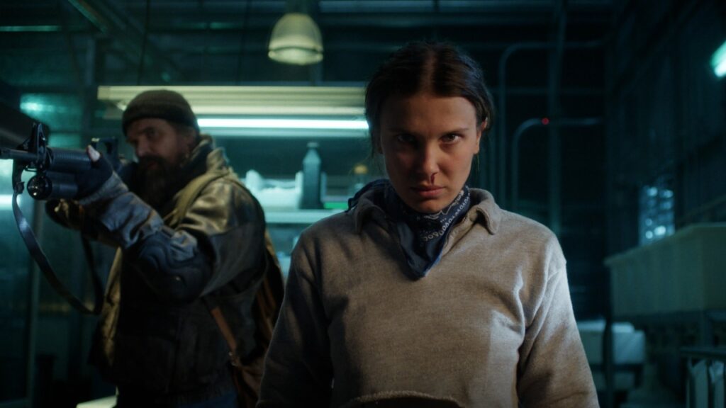 Millie Bobby Brown and David Harbour in Stranger Things (Image: Netflix)