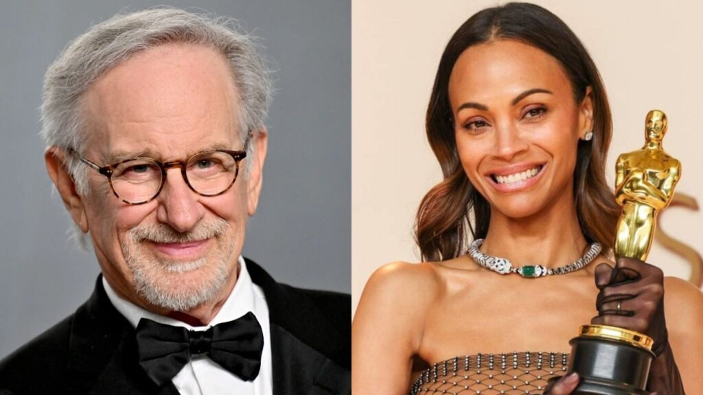 Steven Spielberg, Zoe Saldaña (Image: Unilad, EW)