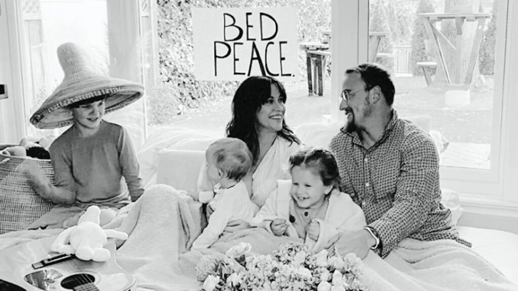 Alanis Morissette with her family