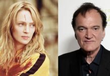 Uma Thurman and Quentin Tarantino