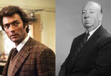 Clint Eastwood and Alfred Hitchcock (Image: Warner Bros.)