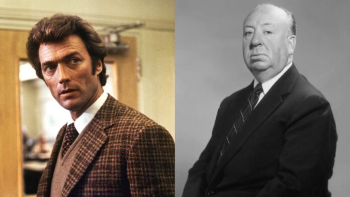 Clint Eastwood and Alfred Hitchcock (Image: Warner Bros.) Clint Eastwood and Alfred Hitchcock (Image: Warner Bros.)