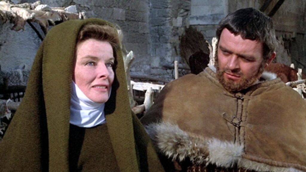 Anthony Hopins and Katharine Hepburn in 'The Lion in Winter' (Image: Embassy Pictures)