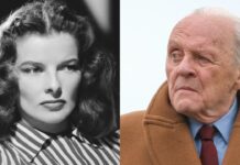 Katharine Hepburn and Anthony Hopkins (Image: SheKnows and Vanity Fair)