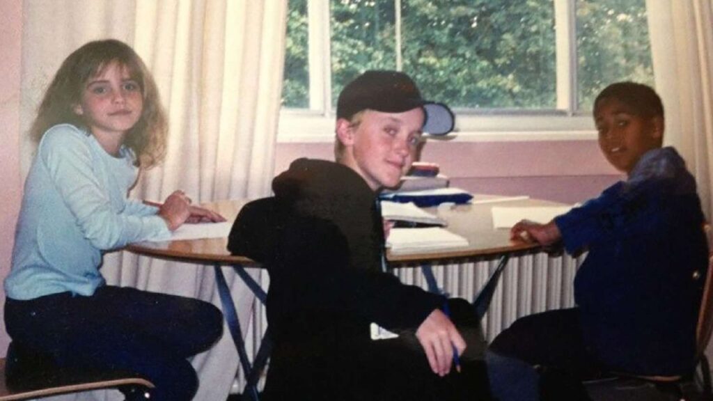 Tom Felton and Emma Watson 