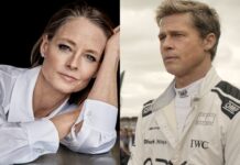 Jodie Foster Says Brad Pitt’s ‘F1’ Was So Formulaic That It Felt AI-Generated Jodie Foster and Brad Pitt in 'F1'