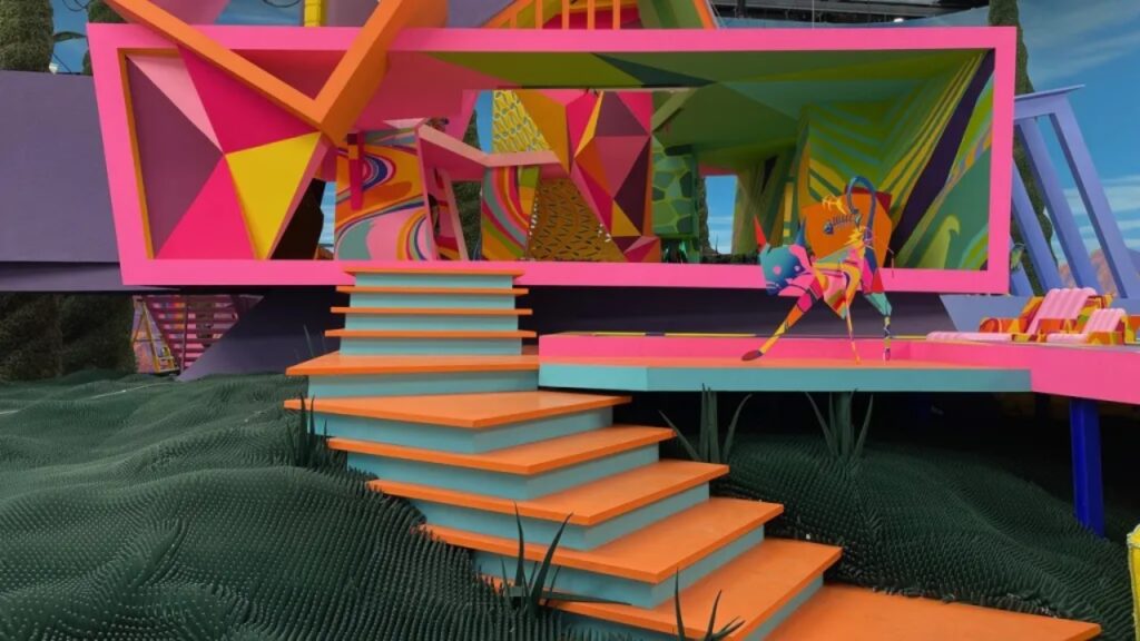 Weird Barbie's house design in 'Barbie' movie (Image: Warner Bros.)