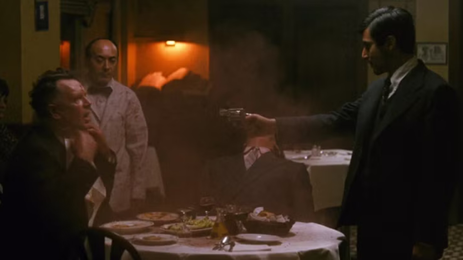 2. Michael Shoots Sollozzo and McCluskey (The Godfather Part I)