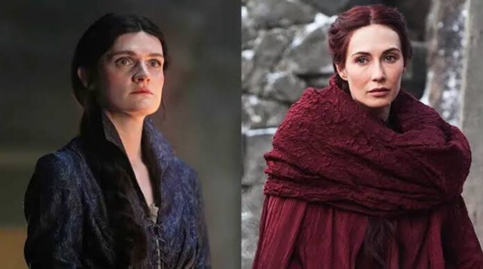 Alys in 'House of the Dragon' and Melisandre in GOT (Image: HBO) Alys in 'House of the Dragon' and Melisandre in GOT (Image: HBO)