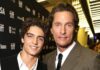 Matthew McConaughey with his son, Levi