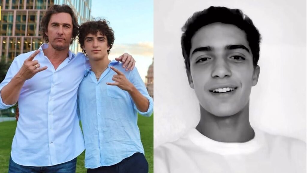 Matthew McConaughey and his son Levi