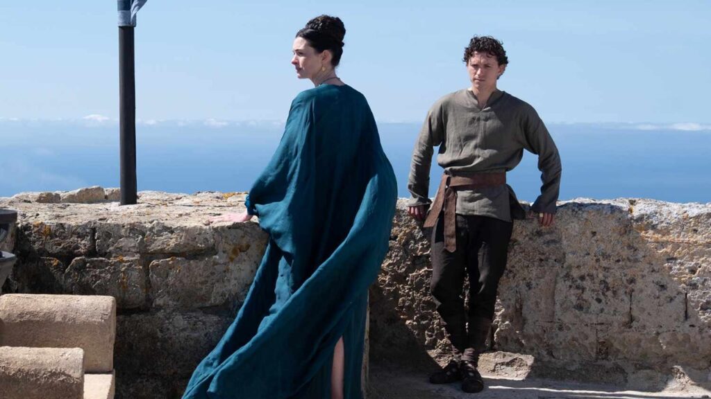 Anne Hathaway and Tom Holland in 'The Odyssey' (Image: Universal Pictures)