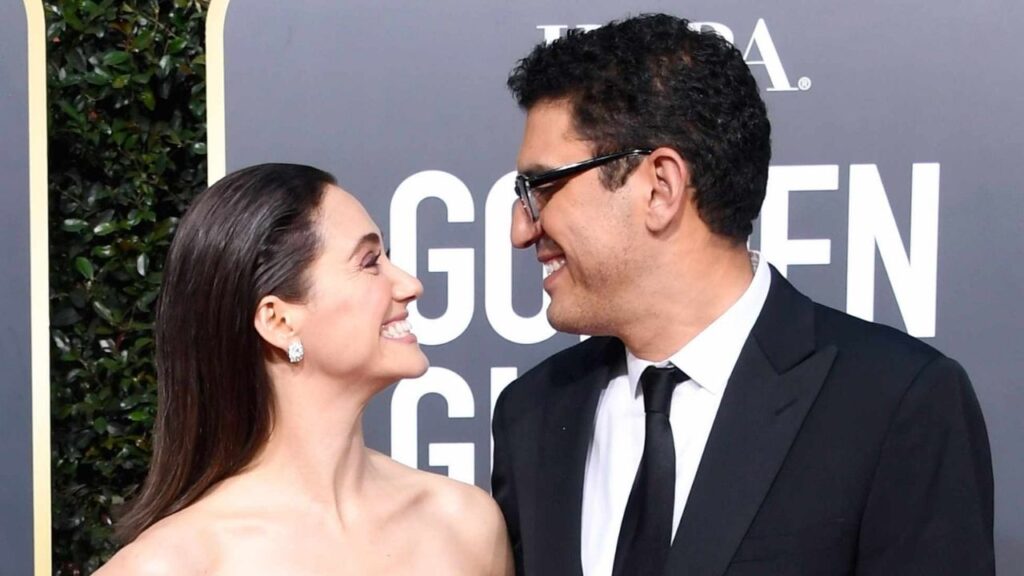 Emmy Rossum with Sam Esmail