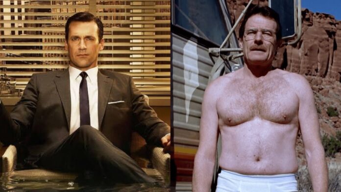 Don Draper in 'Mad Men' and Walter White in 'Breaking Bad' (Image: AMC) Don Draper in 'Mad Men' and Walter White in 'Breaking Bad' (Image: AMC)