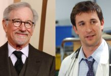 Steven Spielberg and Noah Wyle