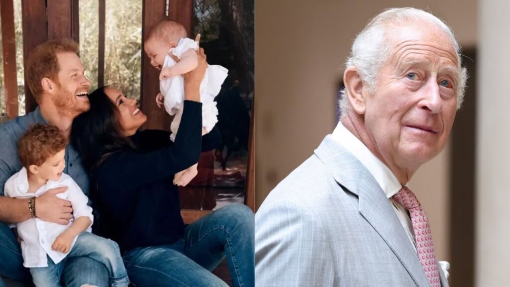 Prince Harry with family, King Charles