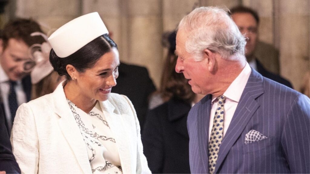 King Charles with Meghan Markle