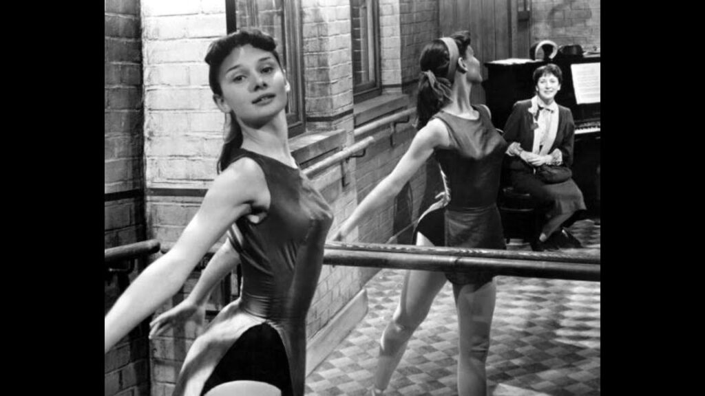 Audrey Hepburn dancing in 'The Secret People' (Image: General Film Distributors)
