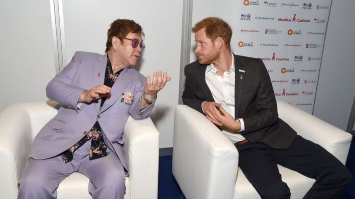Elton John and Prince Harry Elton John and Prince Harry