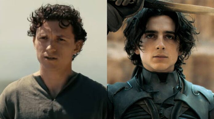 Tom Holland in 'The Odyssey' and Chalamet in 'Dune (Image: UP, Warner Bros) Tom Holland in 'The Odyssey' and Chalamet in 'Dune (Image: UP, Warner Bros)