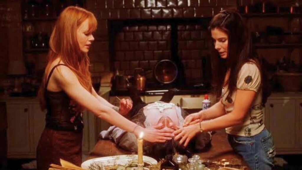 A still from 'Practical Magic'