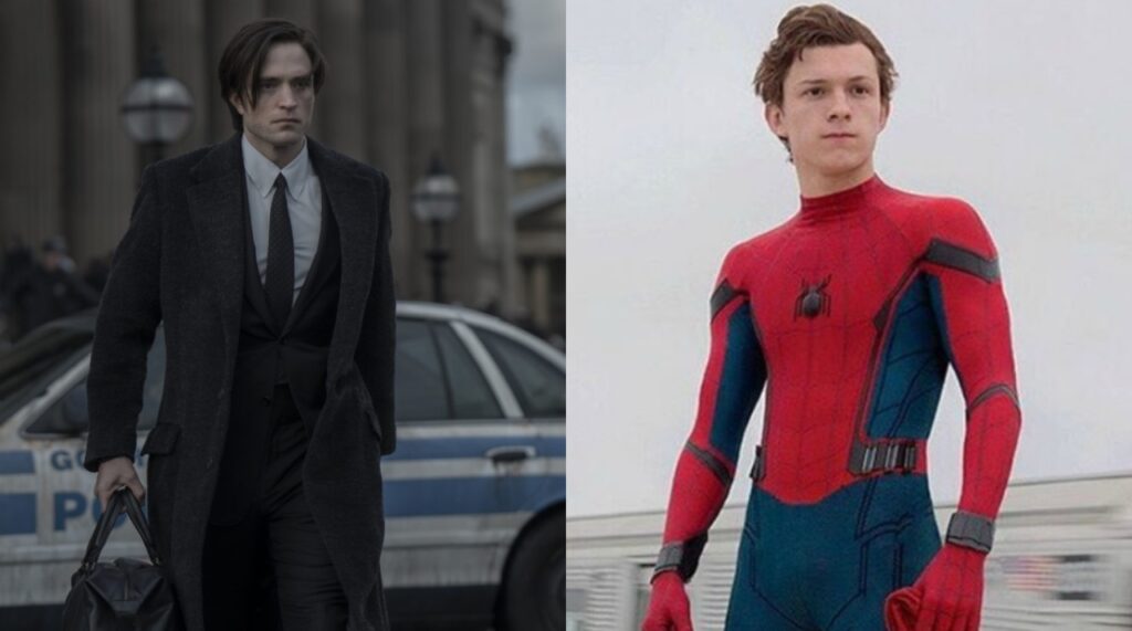 Pattinson's Batman and Holland's Spider-Man (Image: Marvel, Warner Bros)