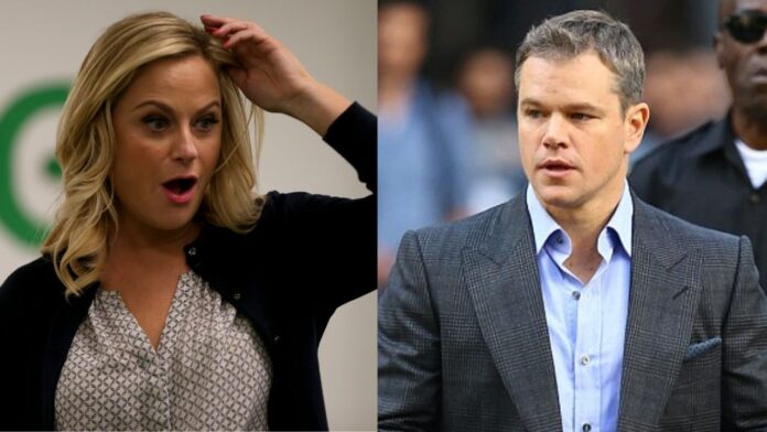 Amy Poehler and Matt Damon Amy Poehler and Matt Damon