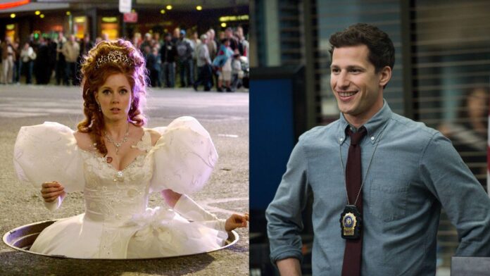 Amy Adams, Andy Samberg (Image: Walt Disney Studios Motion Pictures, NBC) Amy Adams, Andy Samberg (Image: Walt Disney Studios Motion Pictures, NBC)