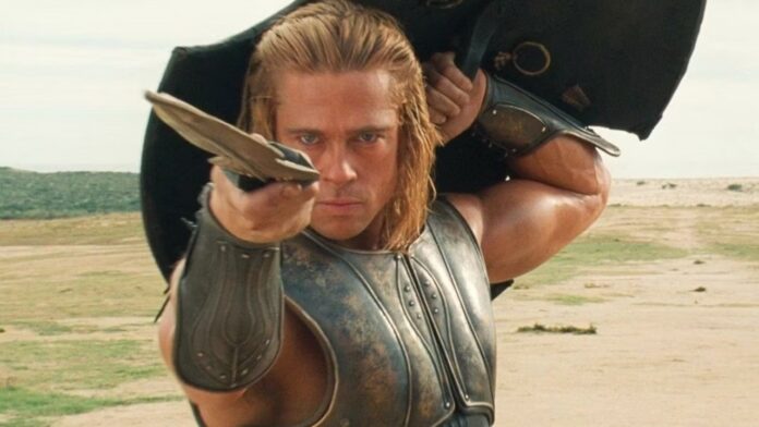 Brad Pitt in 'Troy' (Image: Warner Bros.) Brad Pitt in 'Troy' (Image: Warner Bros.)
