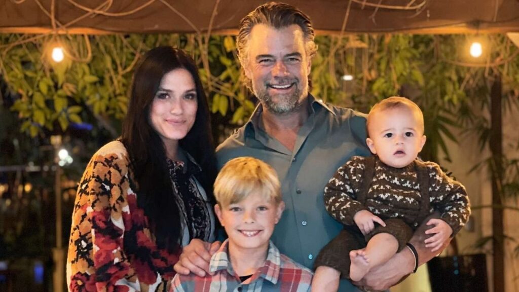 Josh Duhamel and Audra Mari with their children
