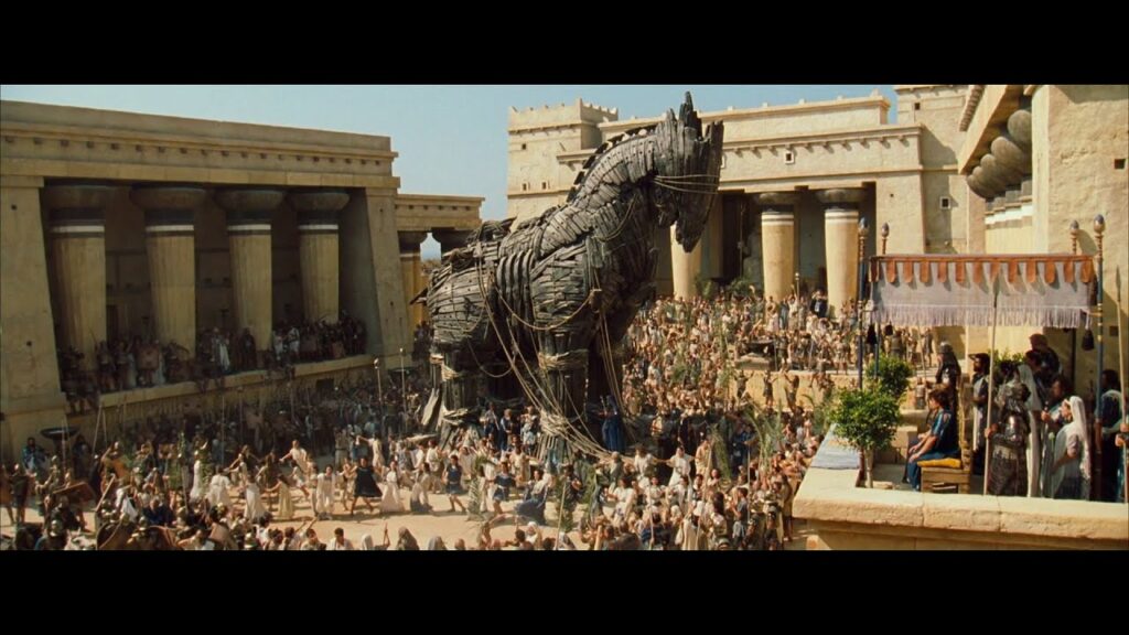 Trojan horse clip from 'Troy' (Image: Warner Bros.)